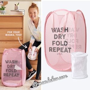 💕VS PINK MESH LAUNDRY BASKET & INTIMATES BASKET